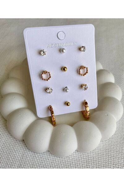 DEMOKAN 12 قطعة من الأقراط النسائية ذات الكعب العالي