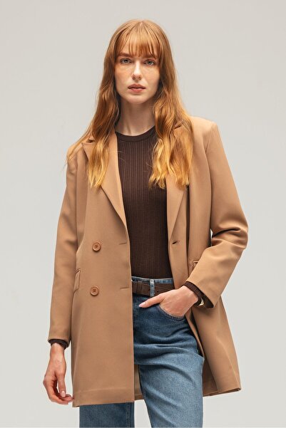 Saade Επαγγελματικό μπουφάν με κουμπιά Camel