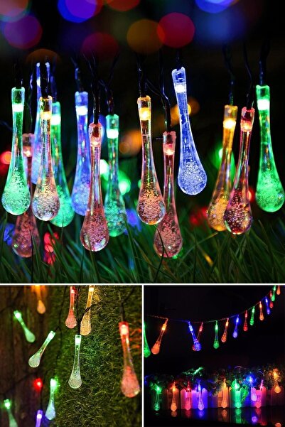 Technojet Güneş Enerjili 50 Ledli Şerit Led Rgb Işık