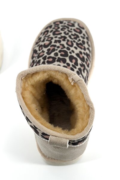 Shoebutik Muffin Bej Leopar Bot