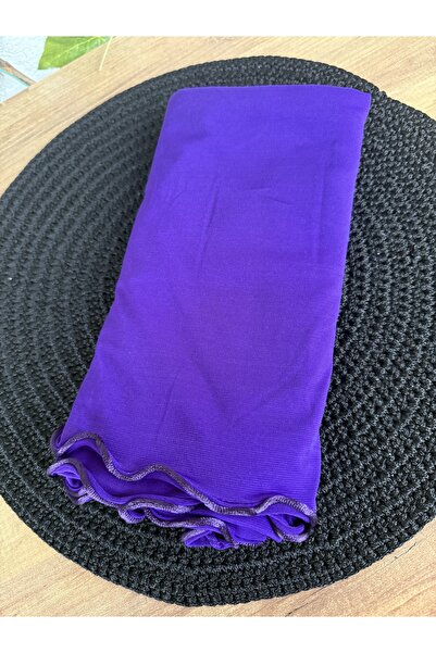 Blotch Premium Lycra Eflatun Renk Likralı Sandy Jersey Şal