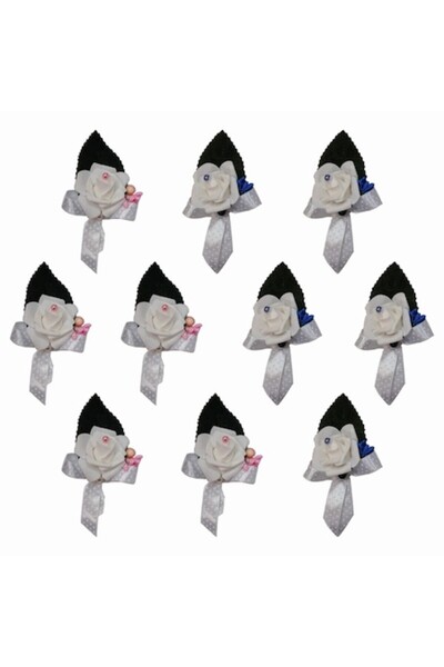 OEM Set of 10 Flowers Chest for brothers and sisters made of white sponge