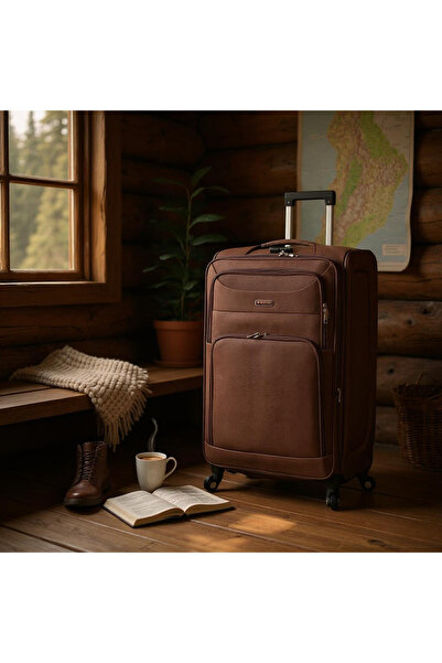 ZAAPPY Soft Material Luggage Lightweight Check in Size, Secured Lock, 4 Spinner Wheels