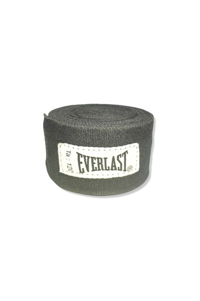 EVERLAST ضمادة ملاكمة مرنة 305 سم أسود مزدوج