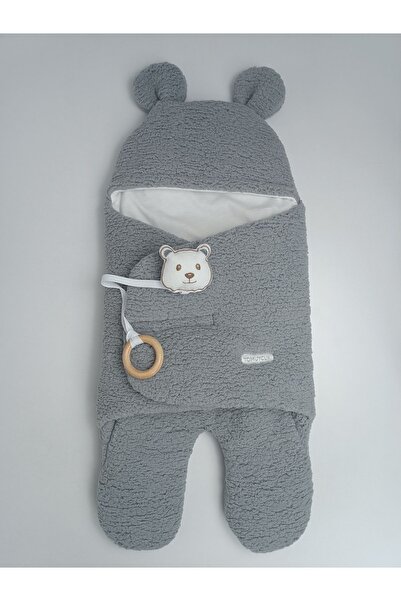 Tomuycuk Welsoft Plush Footed Baby Sleeping Bag - Winter Coat, Outer Swaddle Blanket, Newborn 0-12 Months