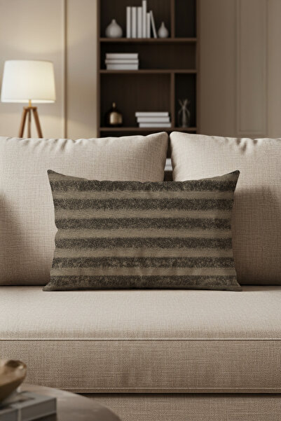 Sezyon غطاء وسادة مطبوع من إيليا مقاس 30x50 لون موكا