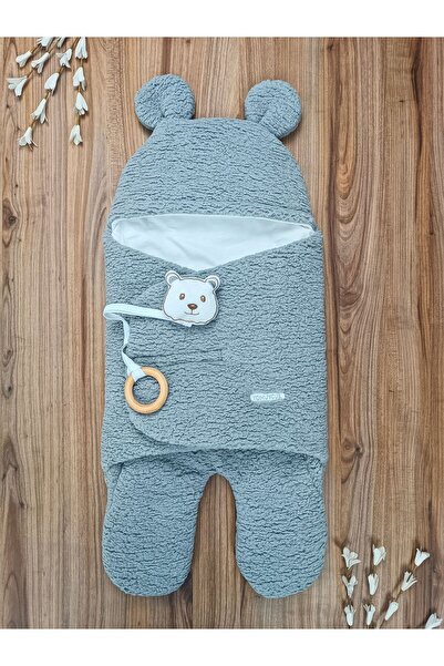 Tomuycuk Welsoft Plush Footed Baby Sleeping Bag - Winter Coat, Outer Swaddle Blanket, Newborn 0-12 Months