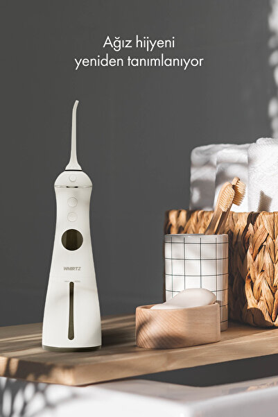 Whirtz Su Püskürtmeli Ağız Duşu – 300ml, Şarjlı, Taşınabilir