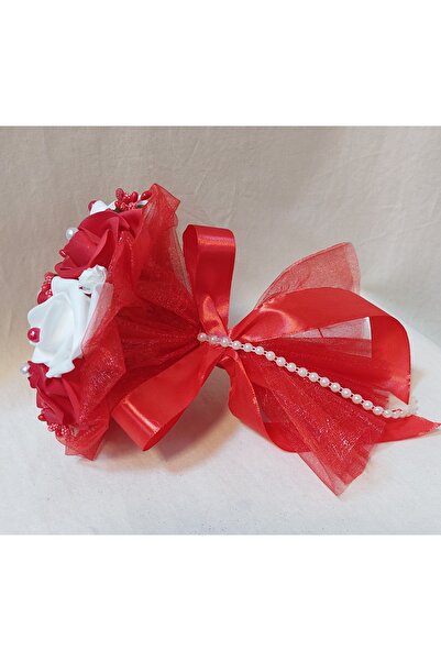 OEM Buchet cununia civilă cu 9 trandafiri din latex intercalați albi și roșii