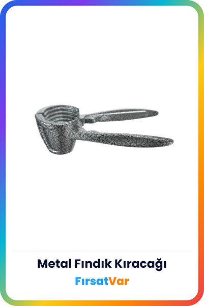 FırsatVar Metal Saplı Yaylı Fındık Kıracağı Fındık Kırma Makinesi Aparatı