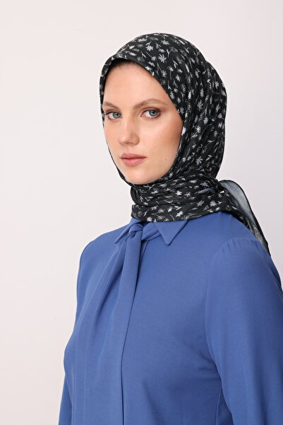 Mooncorn Black Minor Patterncotton Scarf