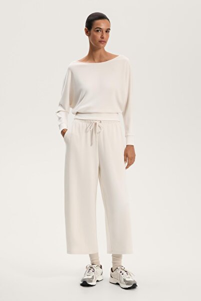 Oysho Yumuşak Dokulu Modal Wide Leg Cropped Pantolon