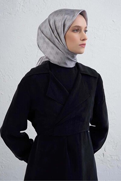 Armine Tivil Pure Silk Scarf 9412 - 87 Γκρι Μικτό σχέδιο