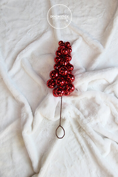 Dekorsende Christmas Ornament Disco Ball Grape Pendant Lamp Red 45 cm
