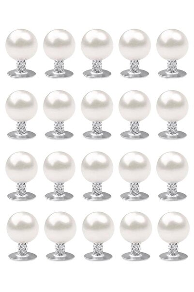 hapshoe 20 Adet Tam Yuvarlak 6mm İnci Çakma Rivet