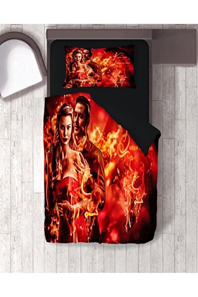 hediyechy Lucifer Printed Single Duvet Cover Set - Without Sheets