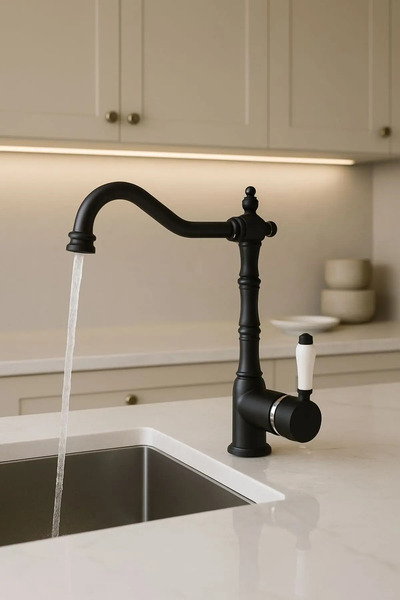 RUDİ ARMATÜR Rustic Black Modern Sink Faucet