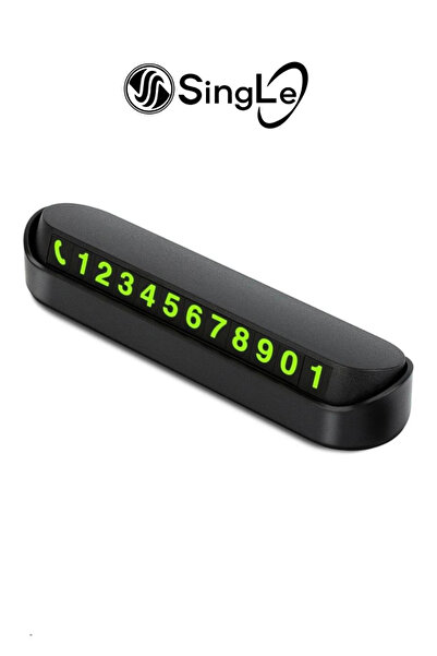 Single Fosforlu Otomobil Park Numaratörü Aç Kapa Numaratör Telefon Numarası A...