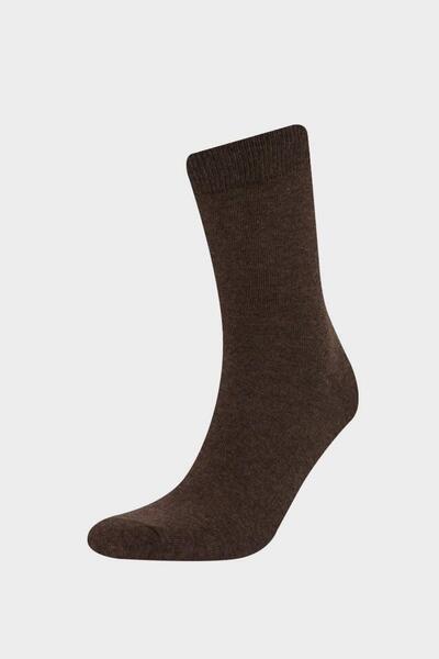 DeFacto Ανδρικές μακριές κάλτσες από βαμβάκι 3 συσκευασιών (NS)