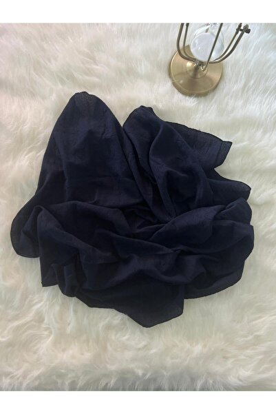 VaVscarfs Bamboo Crinkle Scarf Hijab Crinkle Scarf Navy Blue