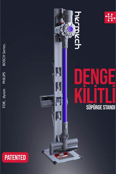Philips Bosch Dyson Compatible Vacuum Cleaner Stand -WITH ANTI-TIPPING BALANCE LOCK SYSTEM-
