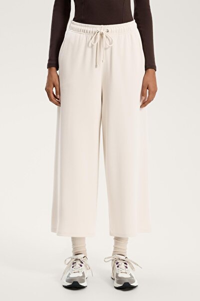 Oysho Yumuşak Dokulu Modal Wide Leg Cropped Pantolon