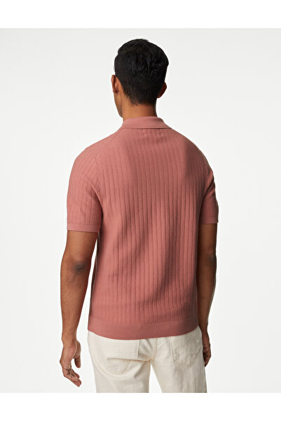 Marks & Spencer Kısa Kollu Örme Polo Yaka T-Shirt