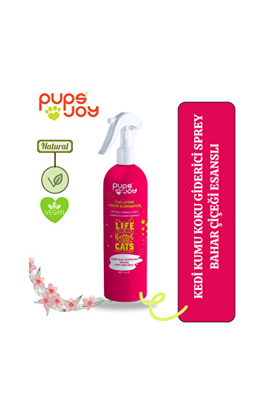 pupsjoy Kedi Kumu Koku Giderici Sprey Bahar Çiçekleri Esanslı Özel Formül
