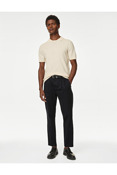 Marks & Spencer Kısa Kollu Örme Polo Yaka T-Shirt