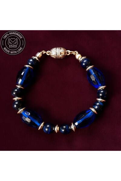 Asteria Elite Lacivert Kaplan Gözü Lacivert Kuvars Odaklanma Ve Nazar Karşıtı...