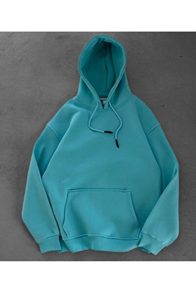 bergibo كنزة بغطاء رأس كبيرة الحجم عالية الجودة - 100% من القطن الممشط المضغوط