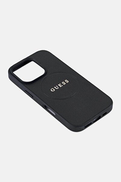 Guess iPhone 16 Pro Magsafe Brand Logo Protective Case, Black