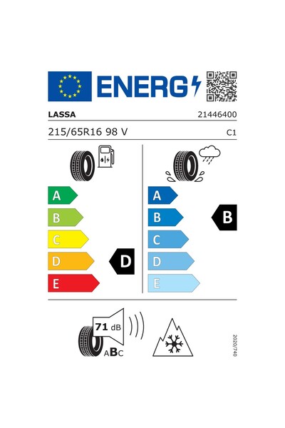 Lassa 215/65R16 98V COMPETUS WINTER 2+ Üretim 2025 Oto Kış Lastiği