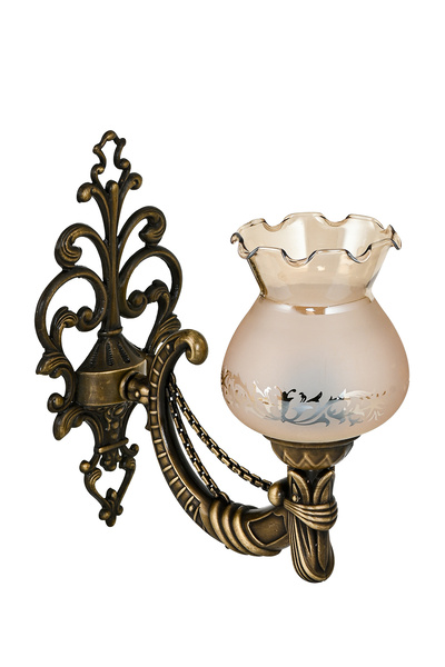 DEDE TEKLİ ESKİTME CADENA APLİK MAT BAL RENGİ CAMLI