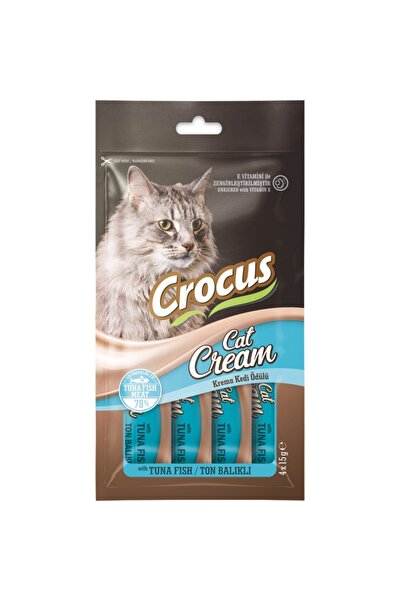 Crocus TON BALIKLI KREMA KEDİ ÖDÜLÜ 4X15 GR. 10 ADET
