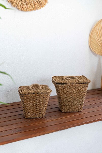 KaiHome 2Li Hasır Kapaklı Patates ve Soğan Sepeti/Sepet