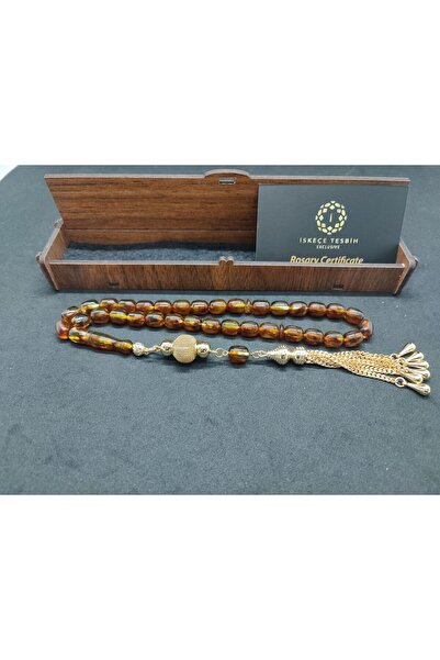 İskeçe Tesbih 18. cu ciucuri argintii. Sticlă reflectorizantă Dominik Fosilli...