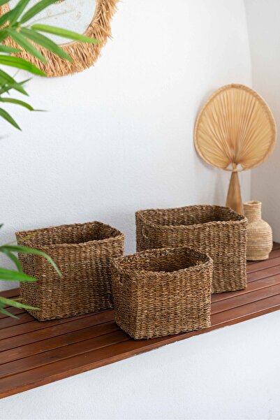 KaiHome Hasır Derin37x27x27 Kare Düzenleyici/Sepet/Organizer