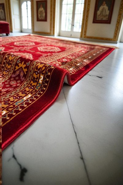 RAVZA HOMEE Afghan Patterned Sultan Thick Woven Prayer Rug