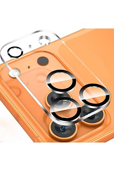 WANNA PROTECT iPhone 17 Pro Max Uyumlu Tam Kaplayan Alüminyum Kamera Koruma L...