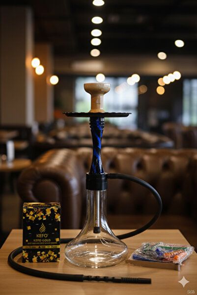 GökkuşağıTicaret Orta Boy Nargile Takımı (1 Kg 27 'er Kömür + Rulo Folyo +sip...