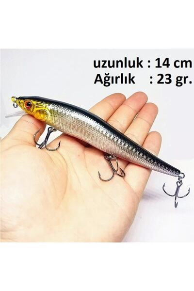 usmtekno Lures Rapala Zoka Gümüş  Suni Yem 23gr