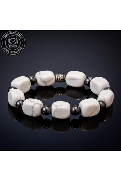 Asteria Elite Howlite Bracelet for Peace, Communication and Balance