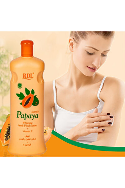 RDL ار دي ال حزمة من عبوتي لوشن لتبييض اليدين والجسم بالبابايا 600ملليلتر