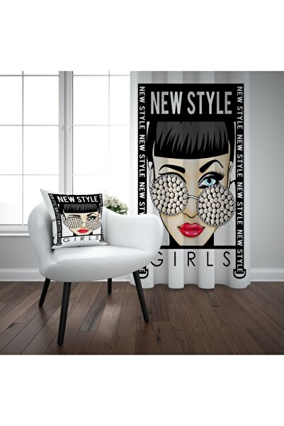 EVSEHOMES Cortina de fundal cu o singură aripă New Style