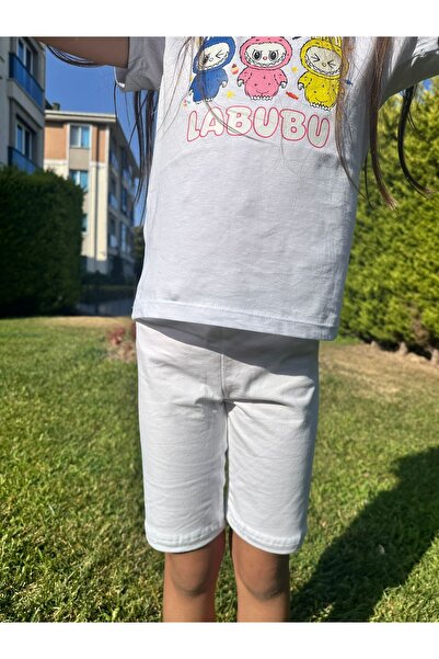 Neva Baby Boutique Kız çocuk kısa tayt, penye biker tayt, çocuk etek altı diz...