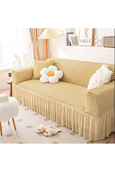 ÖZMAKAN 3-місний диван-крісло, диван, покривало для дивана, чохол для дивана 1 шт. молочний