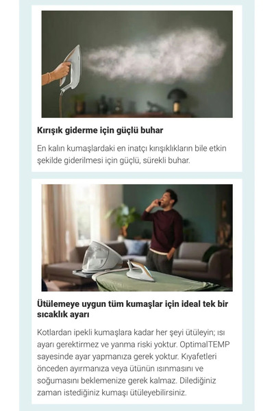 Philips Yeni Premium Buhar Kazanlı Ütü 7000 Serisi