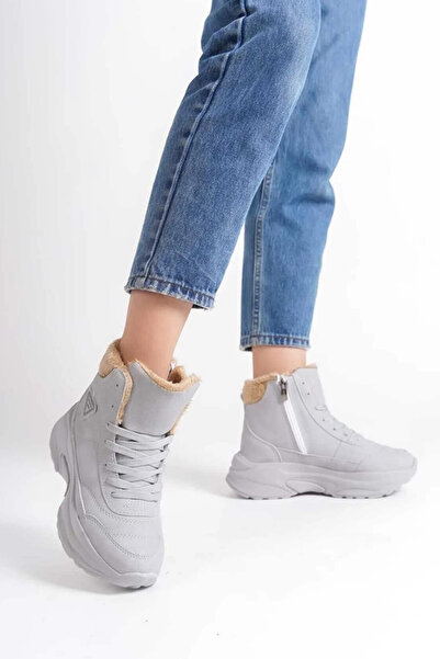 Zerenyus Abra Super Light Orthopedic Wool Lined Women's Sports Boots - Gray