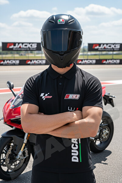 BJACKS THE DUCATI MARQUEZ — KING OF CORNERS Polo Clima Cool Personalizat T-Sh...